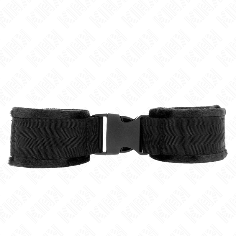 Kink - Appareils-Poignets À Crochet Et Boucle En Nylon Rouge-Noir Modèle 1 Ajdustable 25-35 Cm X 6 Cm